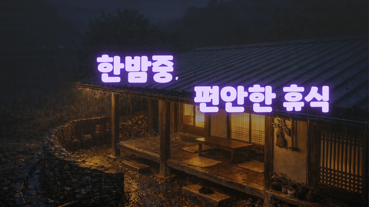 빗물이 강하게 내려앉는 소리 🌧 수면 ASMR | Heavy Rain for Deep Sleep (3 Hours)