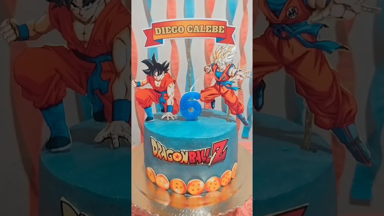 bolo Dragon ball Z feito em 