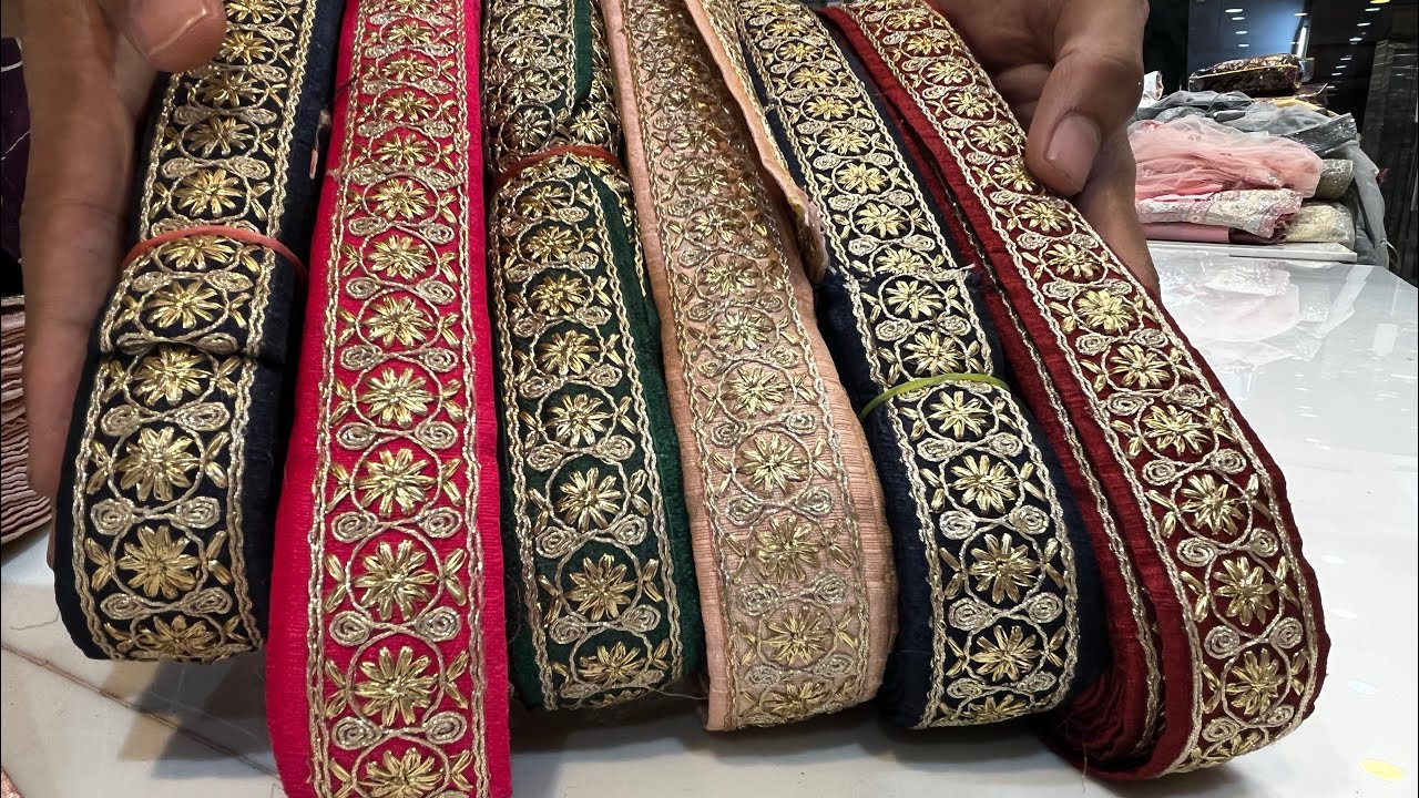 Fancy Border For Saree | Saree Lace Border with Price. | Saree Border Lace Online | Sowcarpet shop