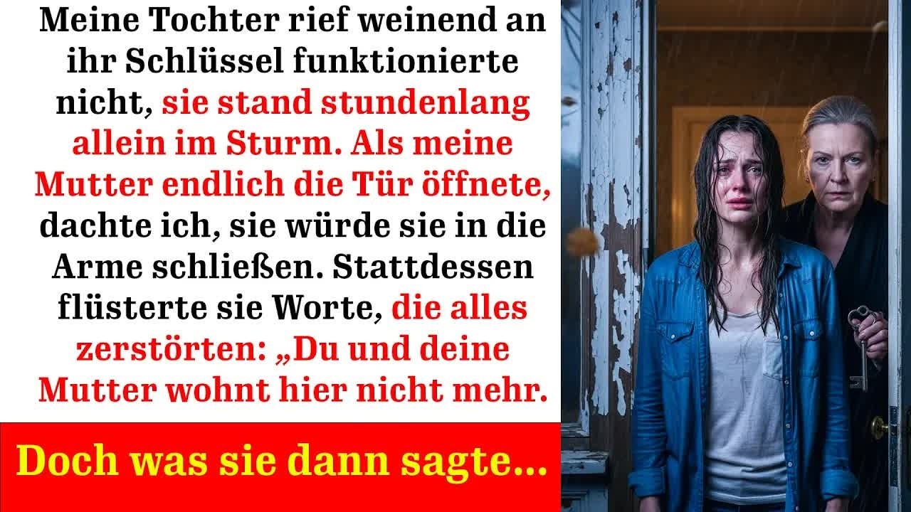 Meine Tochter stand im Sturm doch was meine Mutter dann sagte, brach mir das Herz…