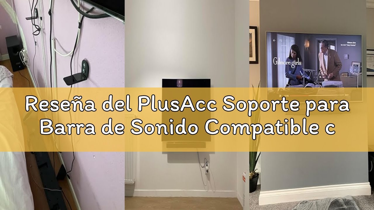 Reseña del PlusAcc Soporte para Barra de Sonido Compatible con Bose TV Speaker, JBL Bar, Sonos, Sams