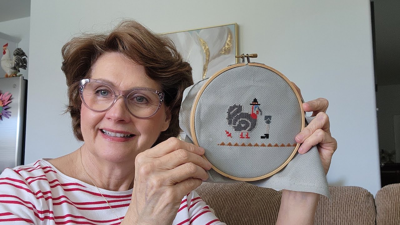 Flosstube #77 Вышивка крестиком, филигрань и веселье с йо-йо! :)