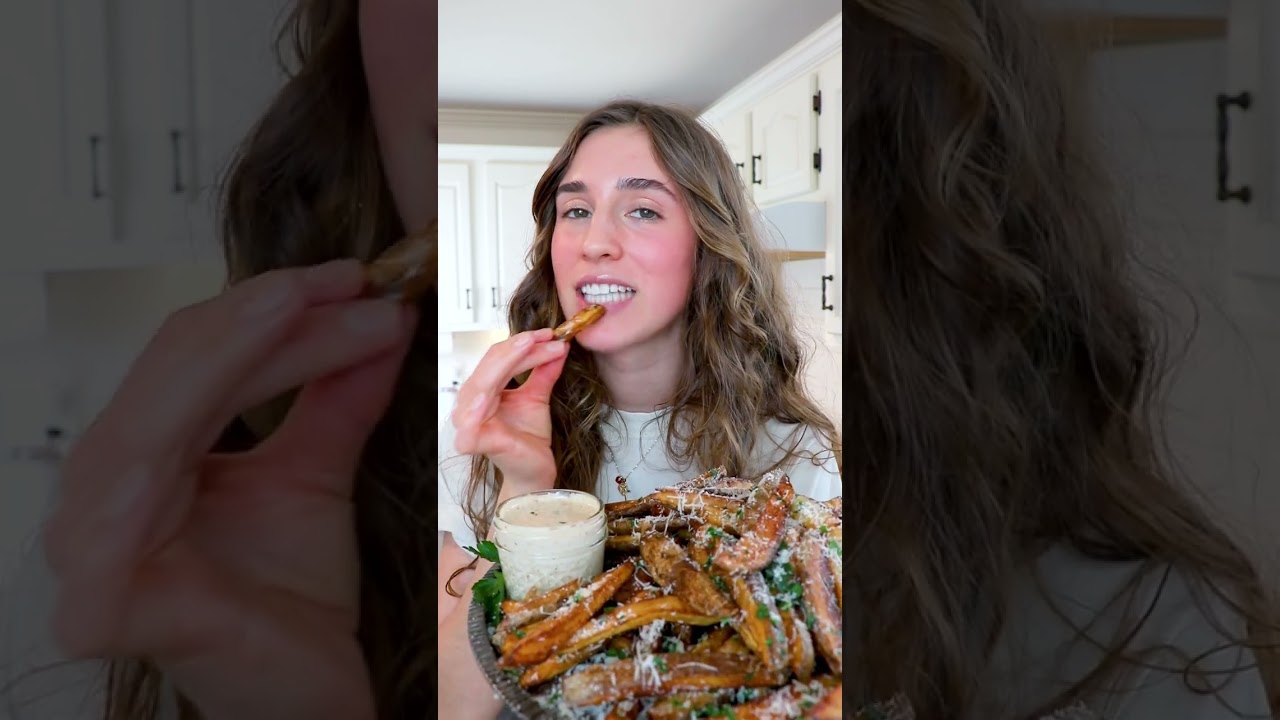 ЛУЧШИЙ домашний картофель фри с трюфелем и пармезаном / #easydinner #easydinnerideas #fries #frie...