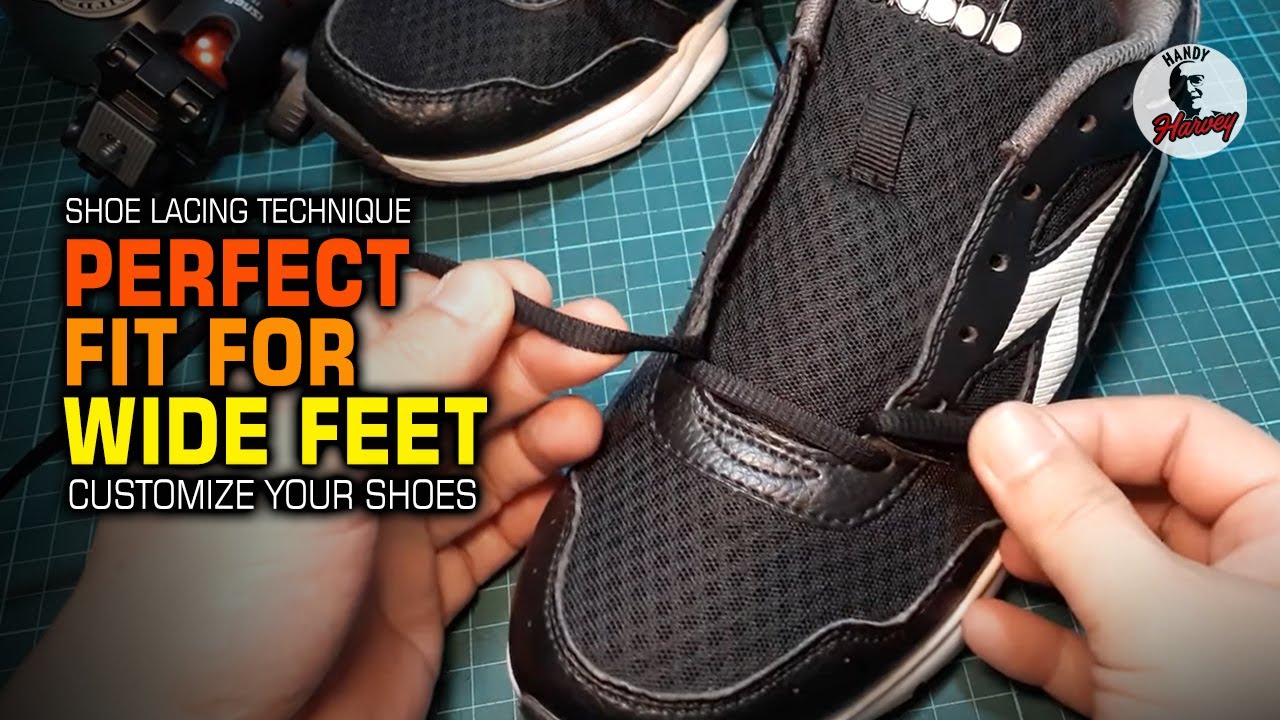 Shoe Lacing Technique for Wide or Swollen Feet | Perfect Shoe Fit for Wide Feet