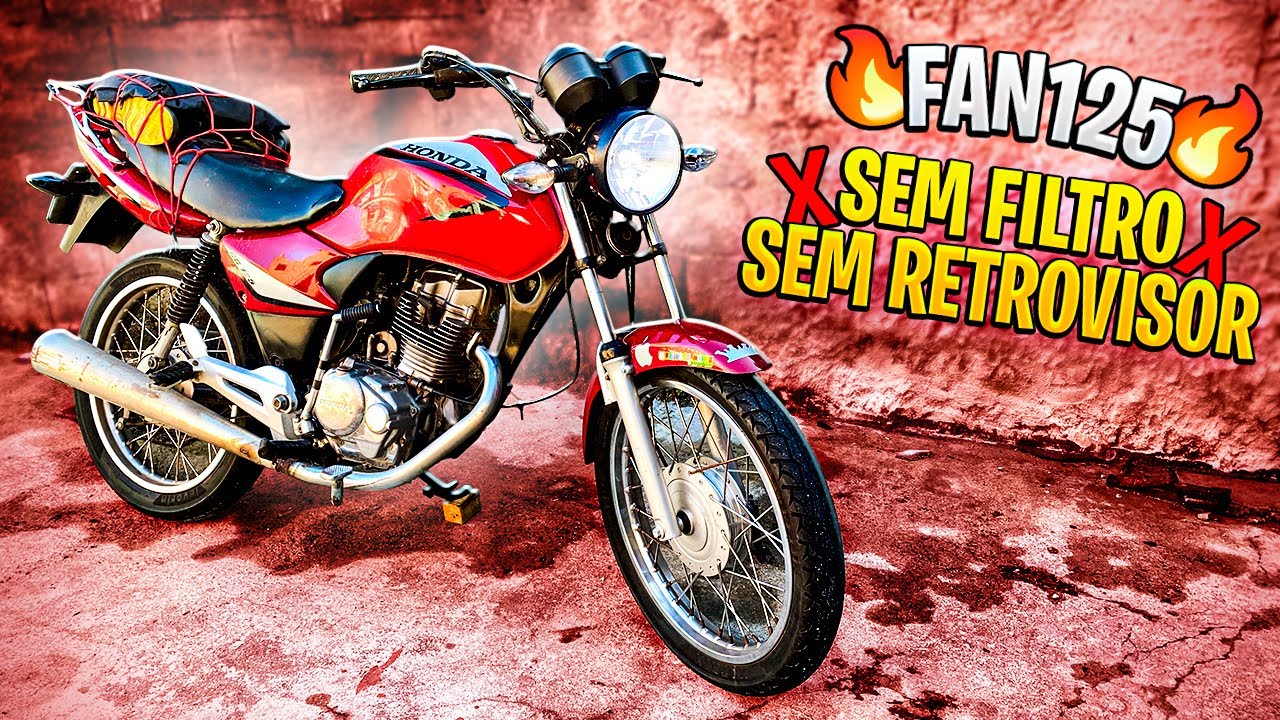 MOTOVLOG CHAVE DE FAN 125 SEM FILTRO E SEM RETR&Ocirc; 😏🔥