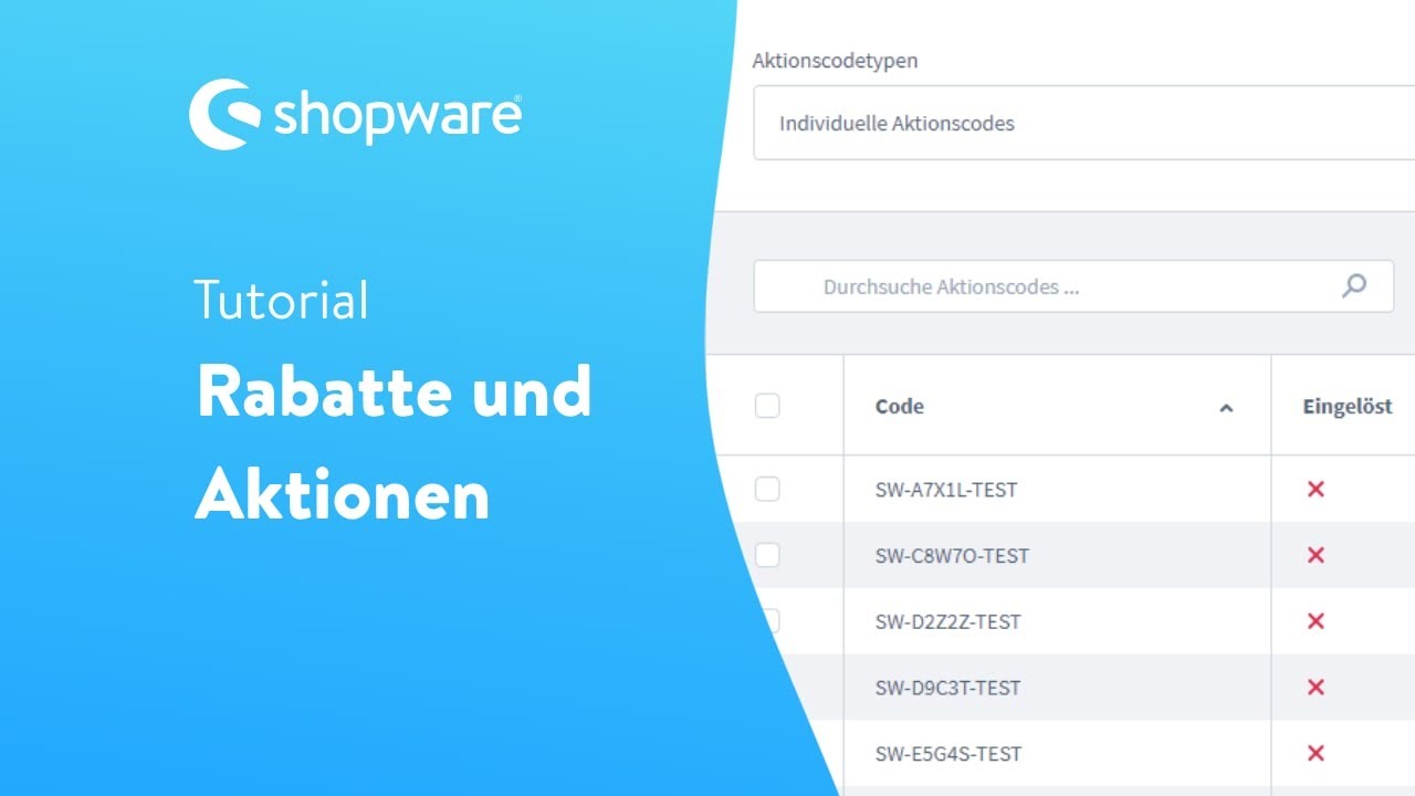 Rabatte und Aktionen (Shopware 6 Tutorial)