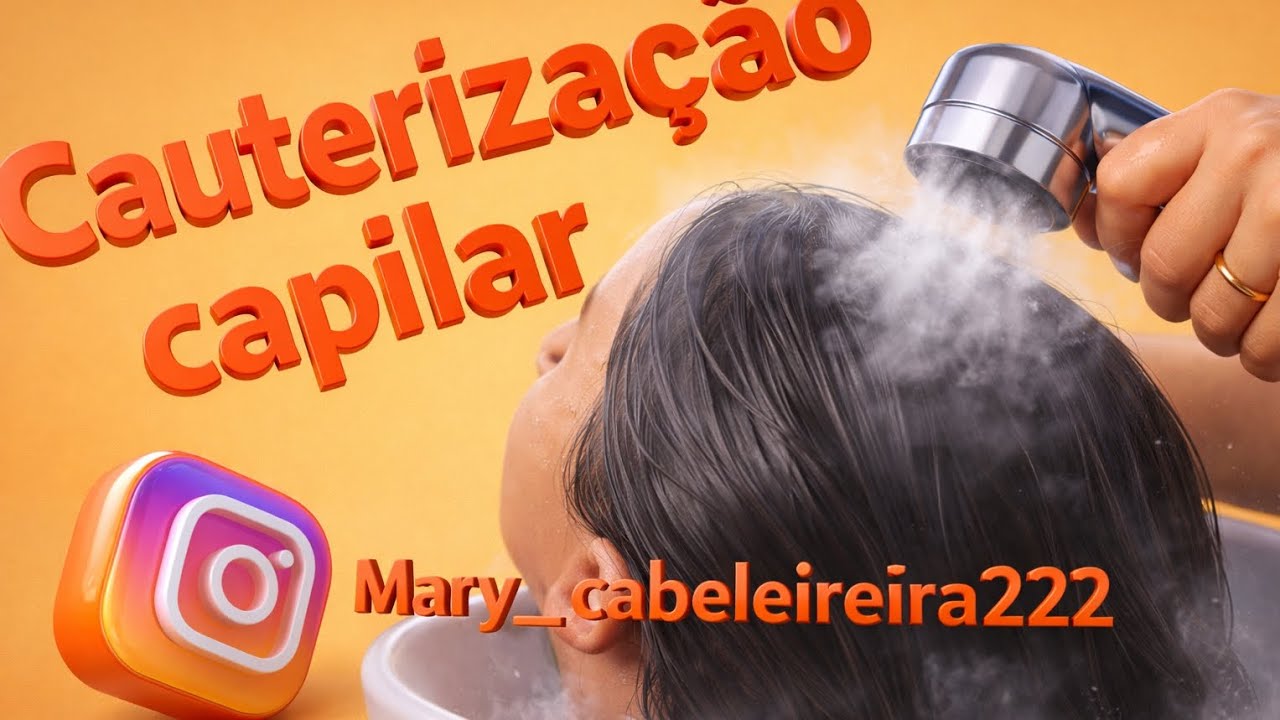 Cauterização capilar em um cabelo com duas químicas. Qual a importância da cauterização nos fios?