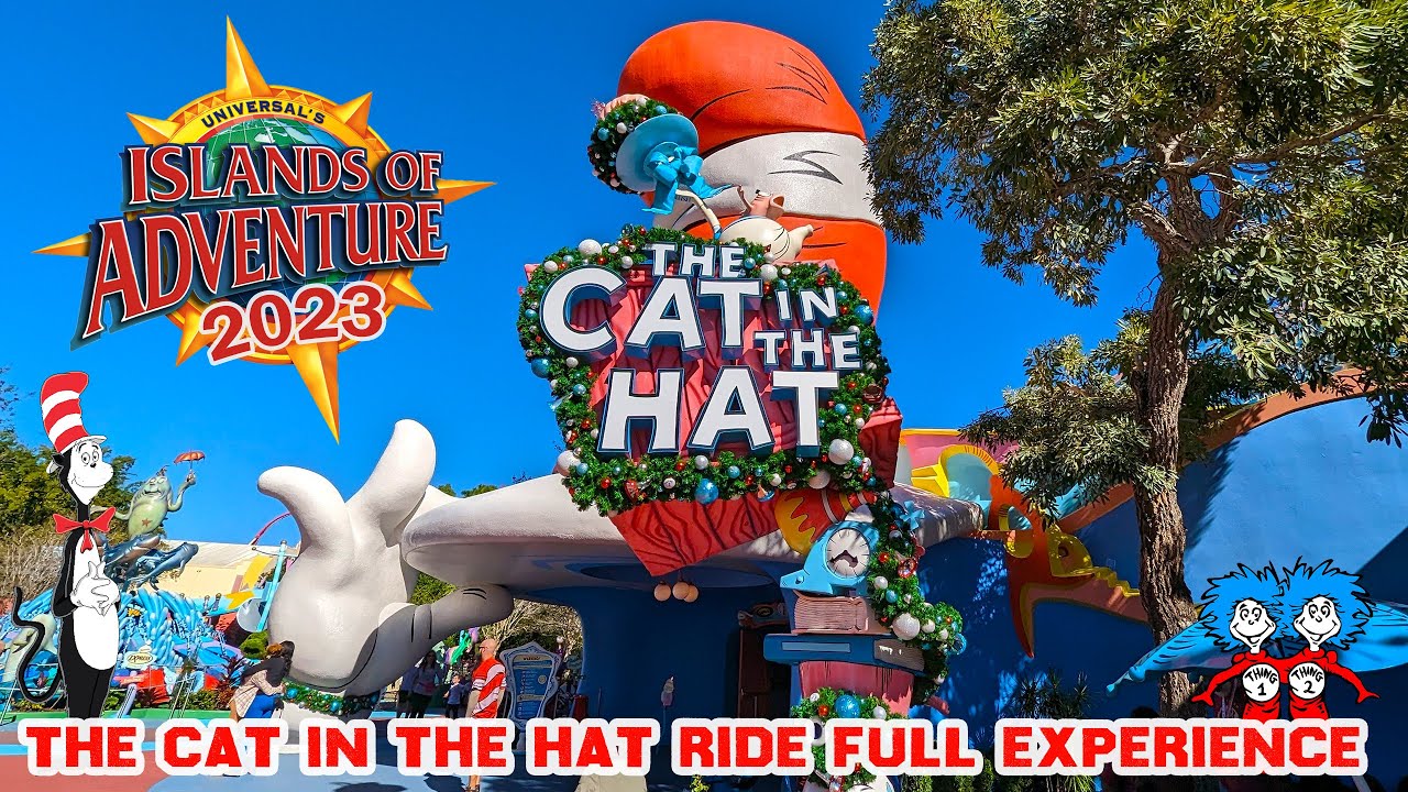 The Cat in the Hat Ride in Seuss Landing at Universal's Islands of Adventure (Jan 2023) [4K]