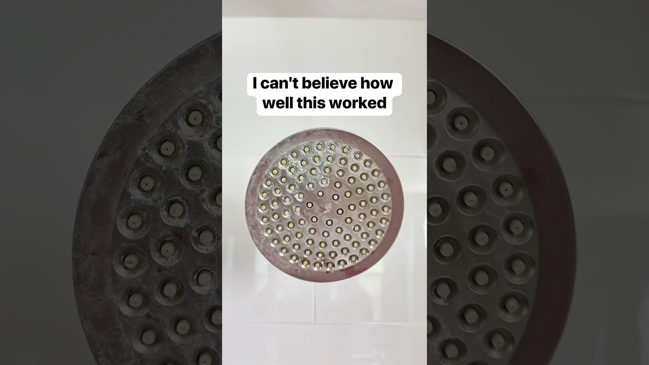 I use a vinegar soak to deep clean my bathroom shower head 