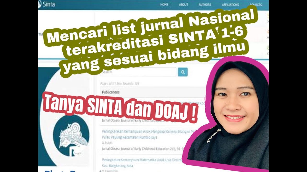 CARA MENCARI JURNAL NASIONAL TERAKREDITASI DENGAN MUDAH MELALUI SINTA DAN DOAJ !