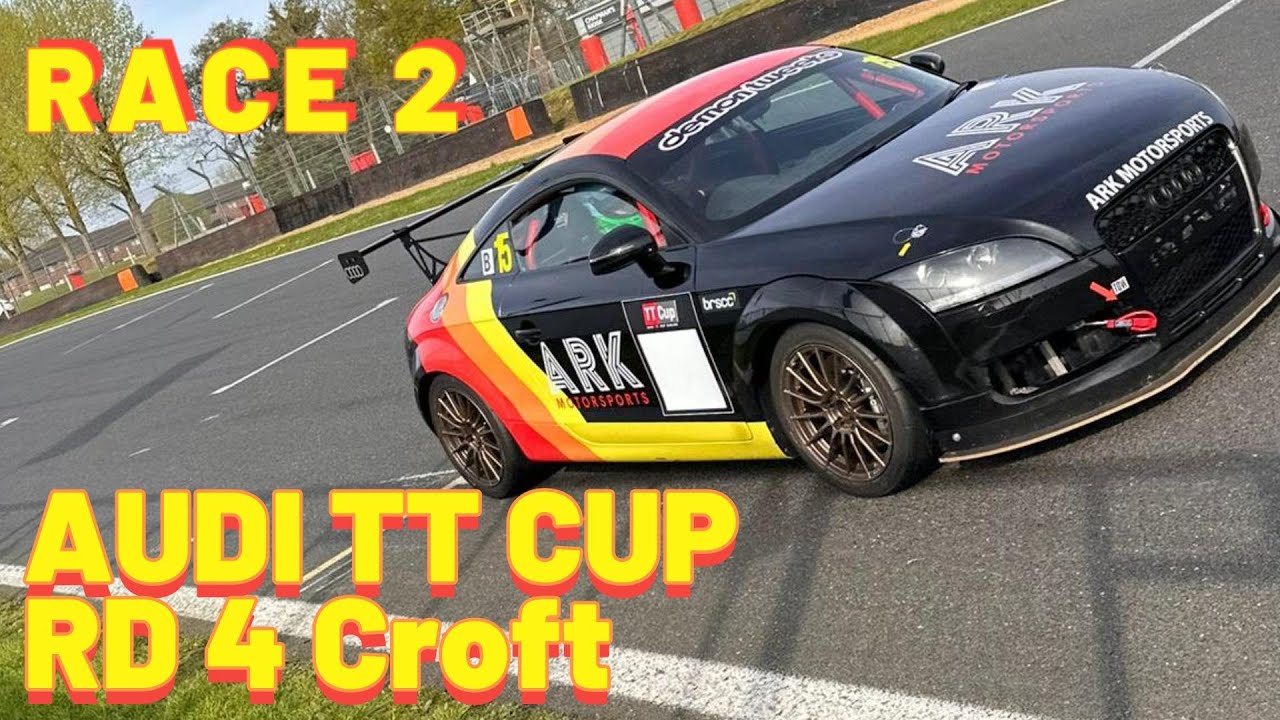 Audi TT Cup Racing RD4 Race 2 Croft Wet Disaster  TCR BRSCC