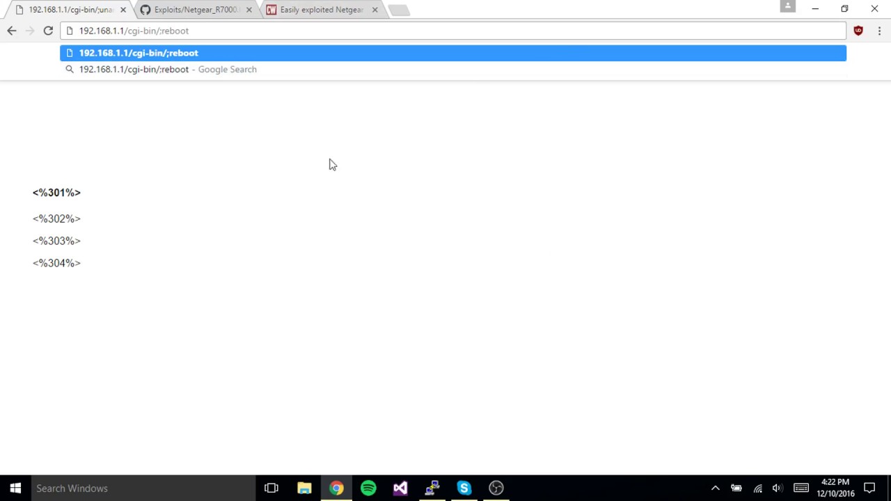 Netgear R7000 Exploit