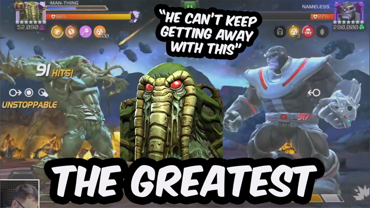 Buffed Man-Thing The Greatest Champion Ever (Not Clickbait Just Facts) - Marvel Contest Of Champions
