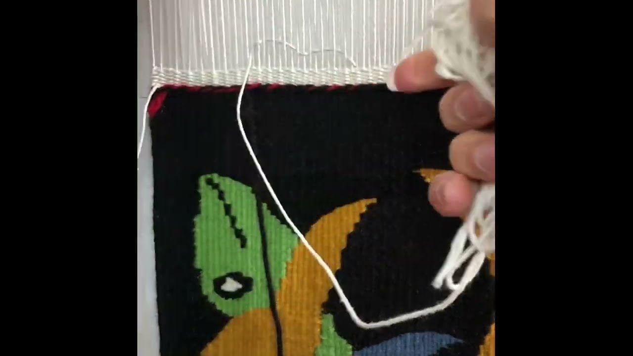 Weaving tapestry 25, “Under the sea”@faranaksartoftapestry