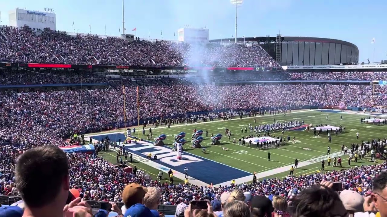 Bills intro vs Saints 2025 