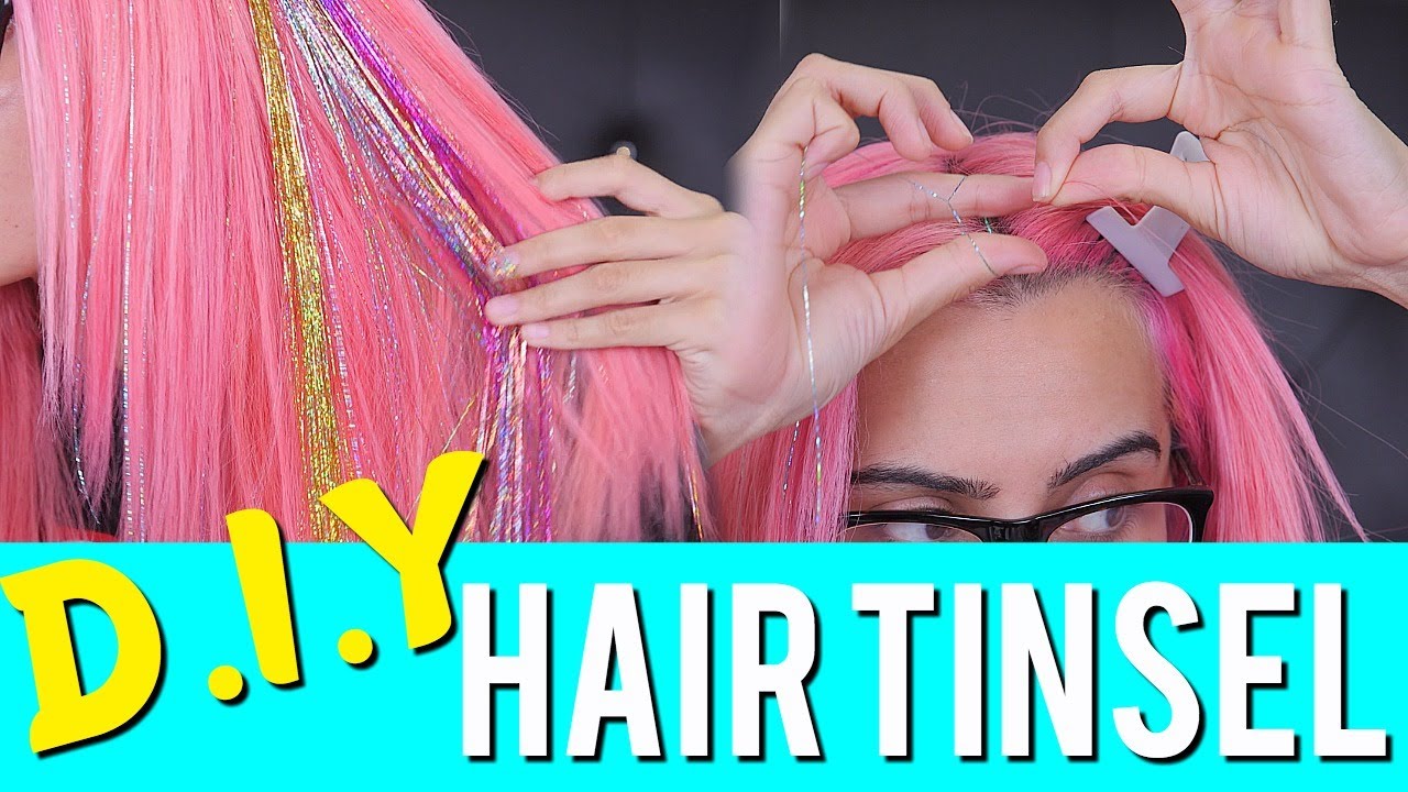 DIY HAIR TINSEL + 400K SUBS GIVEAWAY (CLOSED NOW)