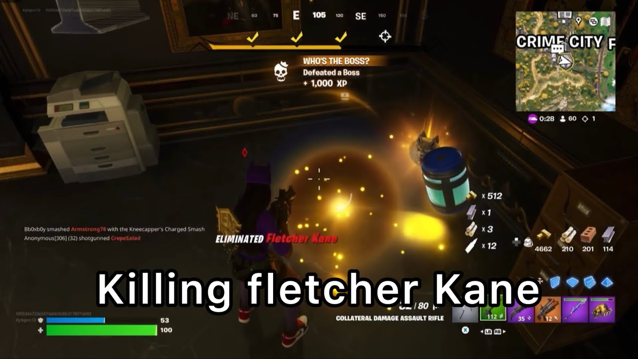 Killing Fletcher Kane: Fortnite chapter 6 season 2