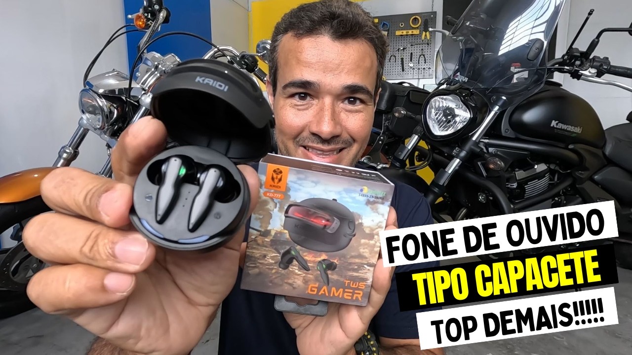 FONE DE OUVIDO GAMER MODELO CAPACETE RS37