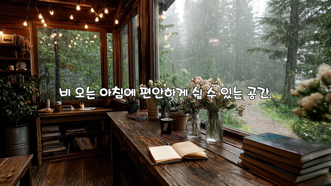 [Playlist] 창밖의 빗소리와 커피 한 잔, 고요한 독서를 위한 피아노 | Quiet Reading Piano with Rain & Coffee