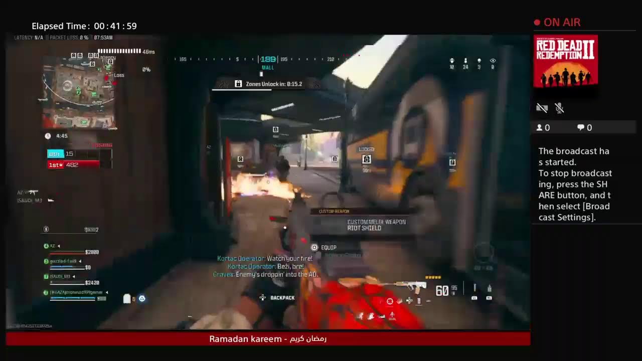 بث مباشر كول اوف دوتي ورزون 3.0 warzone