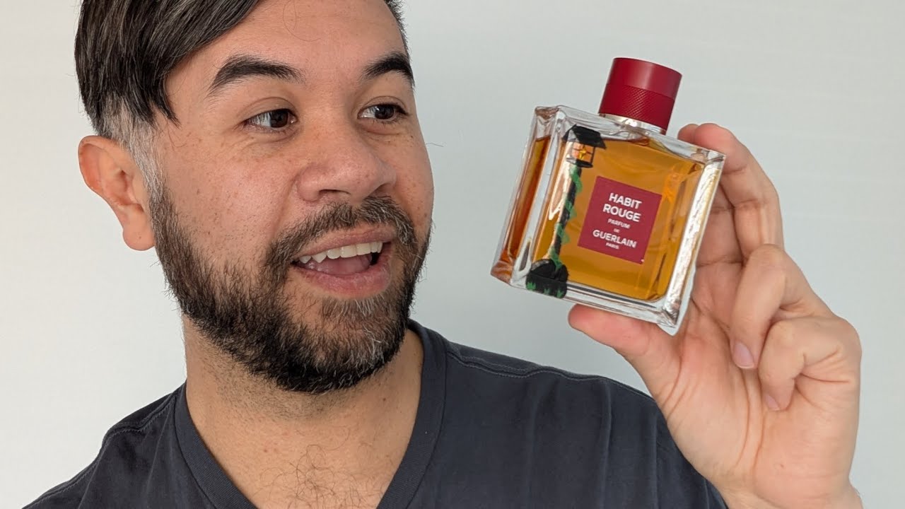 Unboxing Guerlain Habit Rouge Parfum 100ml w/ special Disneyland painting!