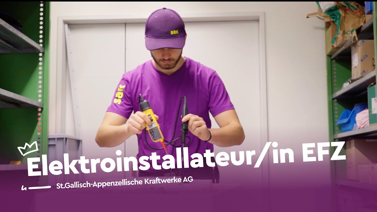 Einblick in einen dynamischen Beruf: Elektroinstallateur/in EFZ - SAK AG | Lehrstellenvideo | Yousty