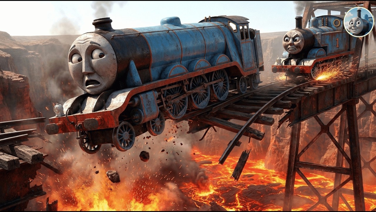 Gordon Almost Fell From the High Bridge… Thomas Arrived Just in Time | Sabotaged 4K Restored Clip