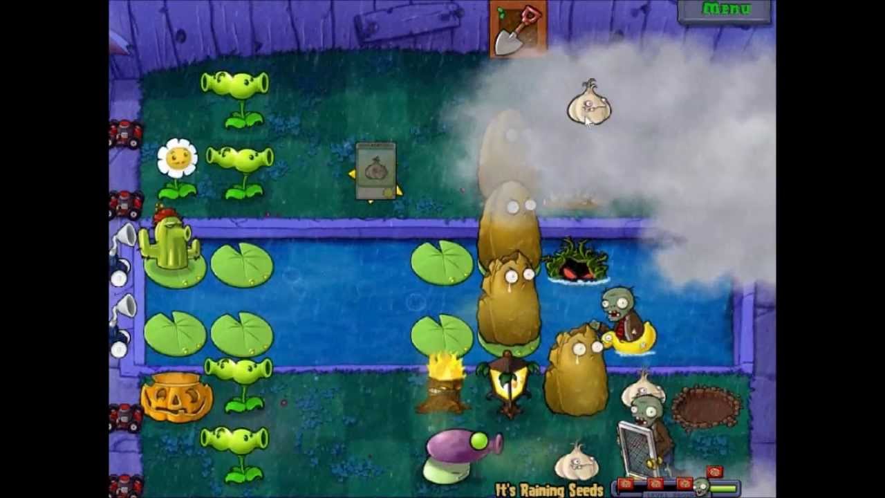 Plants vs. Zombies - Playthrough - Mini-Games - Level 4: 