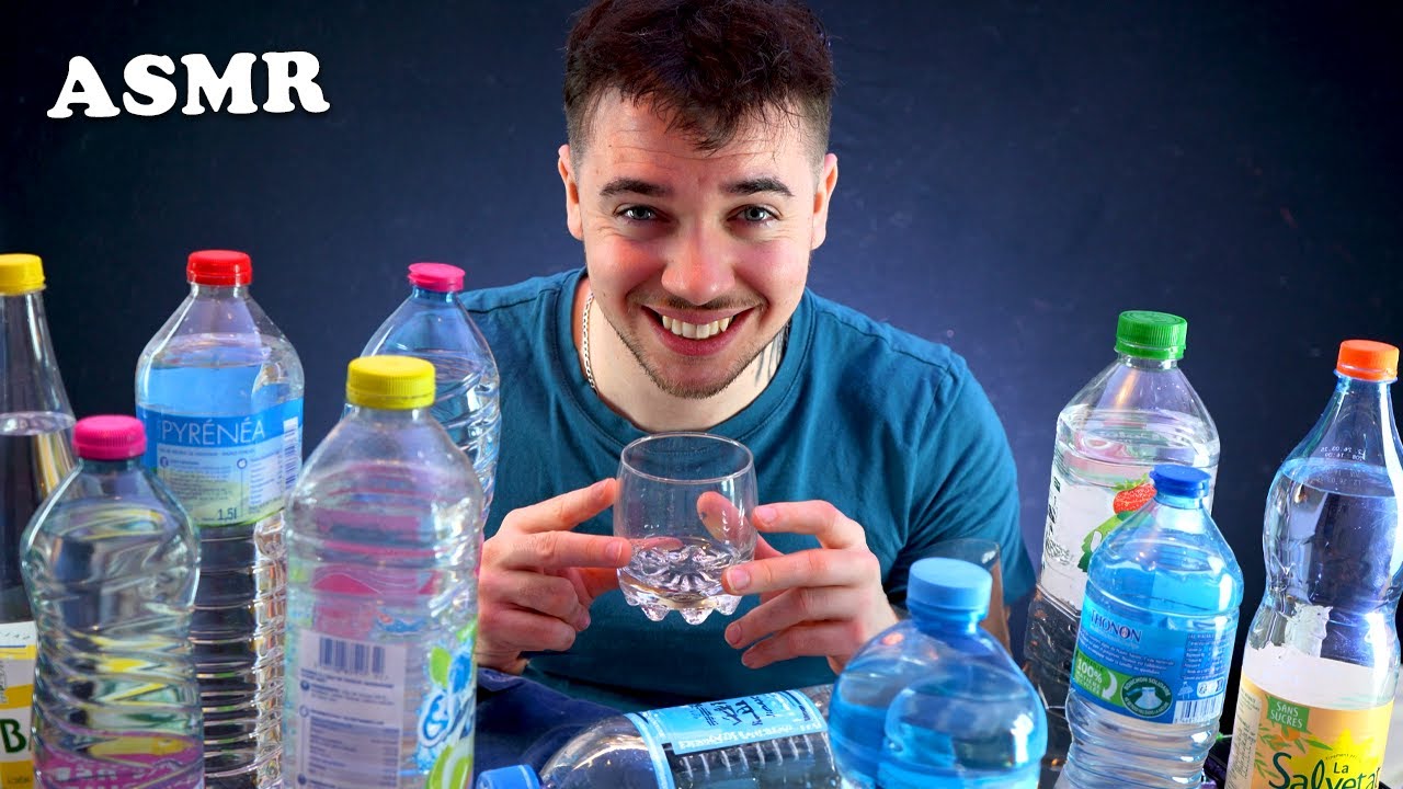 ASMR : DEGUSTATION D'EAU 1H 🚿 les sons les plus RELAXANTS 😌