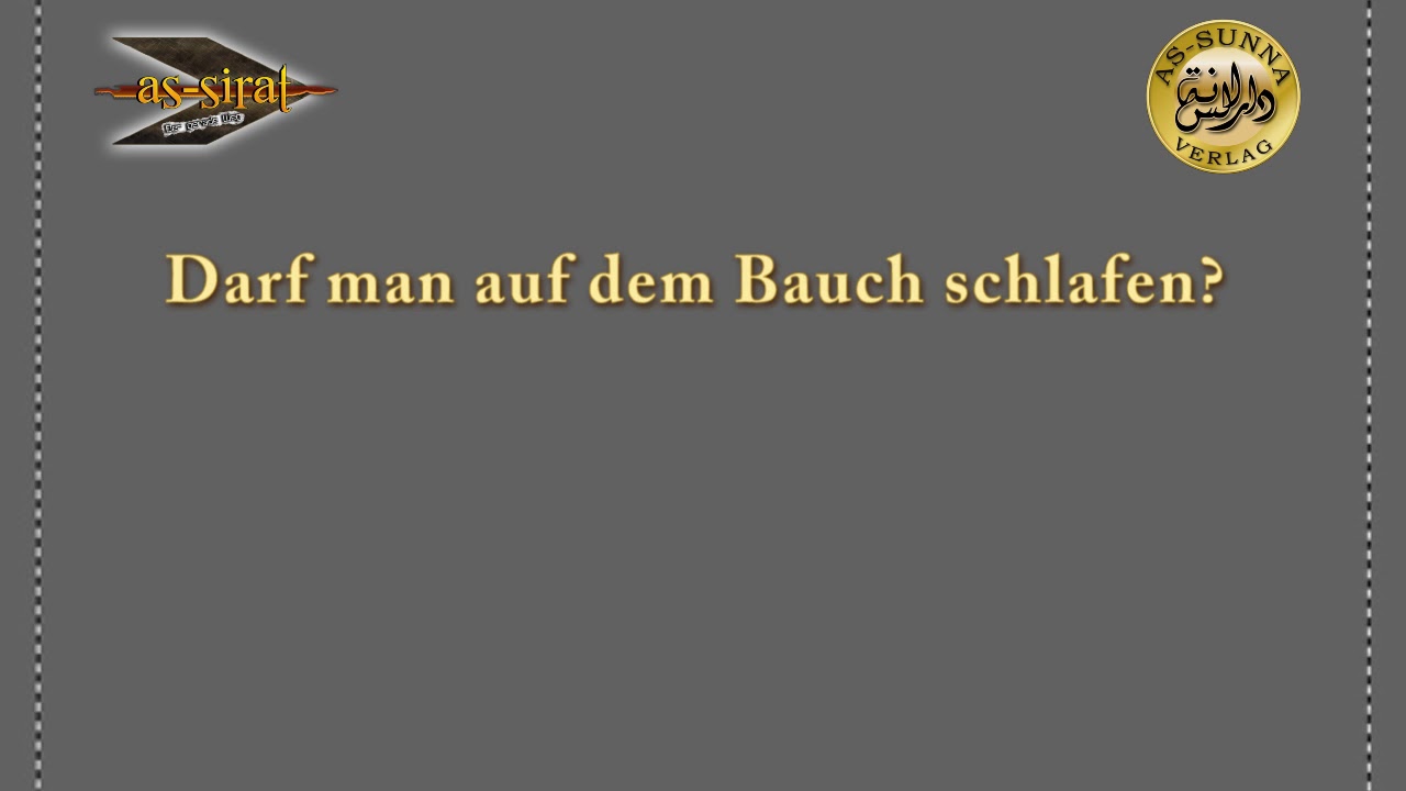 Darf man auf dem Bauch schlafen?