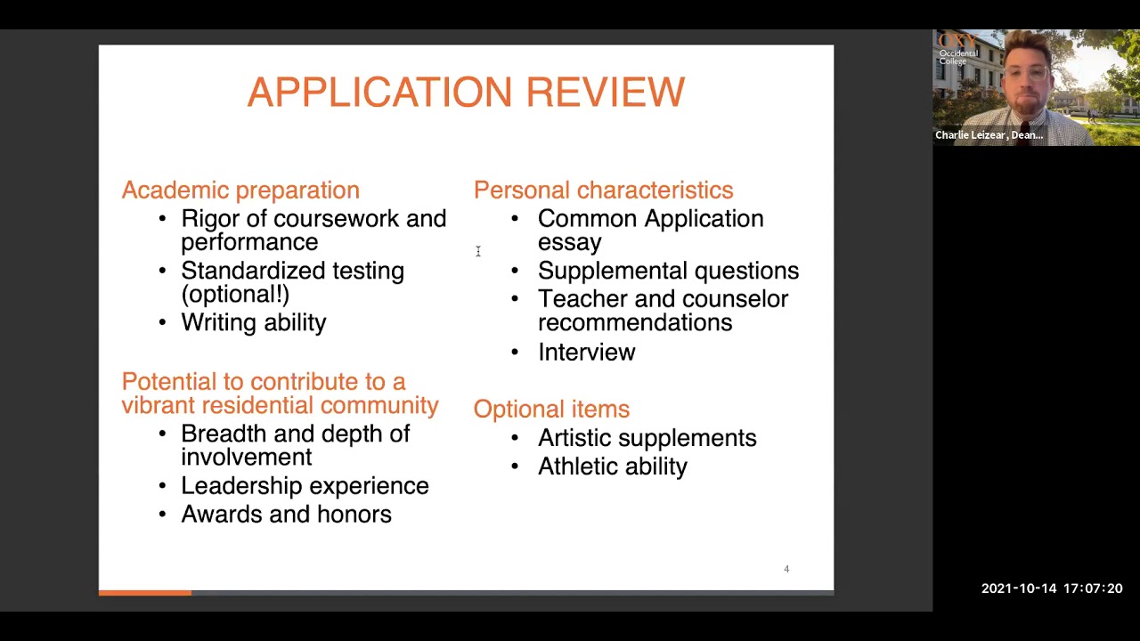 The Ins-and-Outs of Admission & Financial Aid at Occidental College