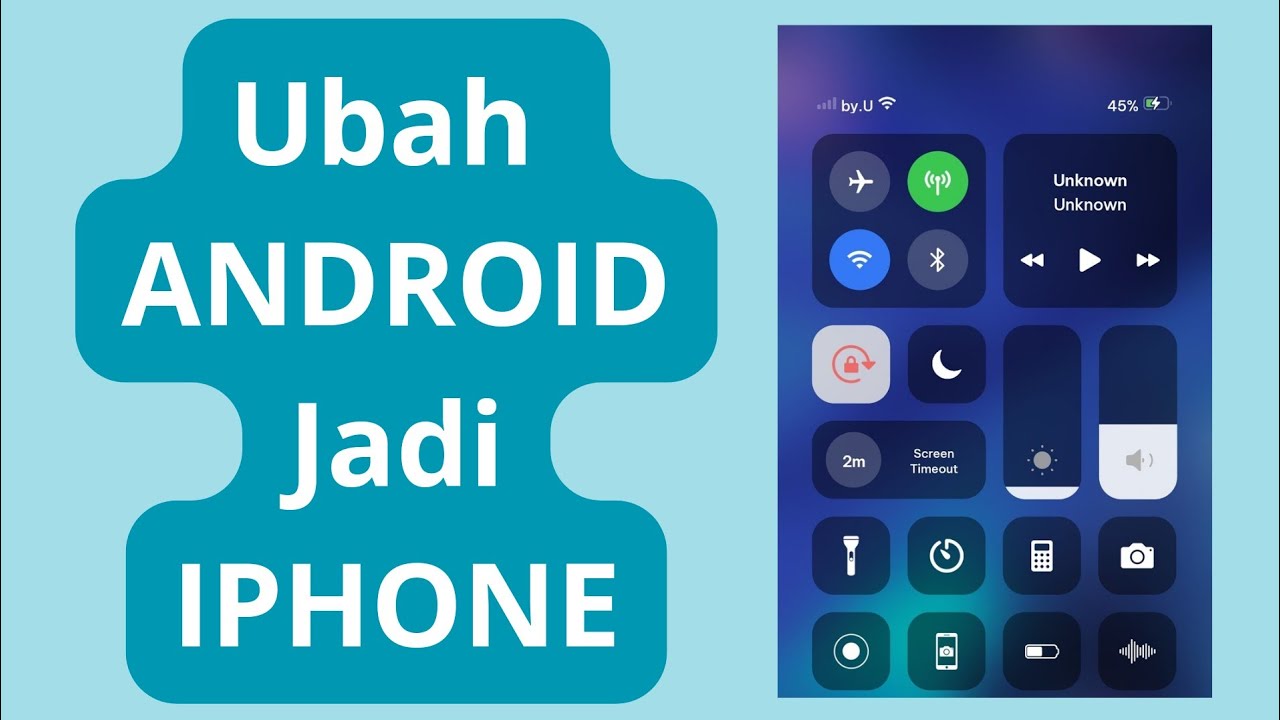 Cara Yang Benar Menggunakan Control Center Simple | Android Jadi Iphone