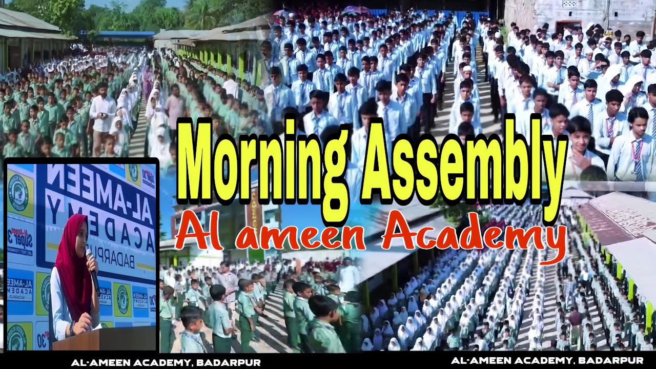 Morning assembly vibes at Al Ameen Academy, Badarpur 🏫✨ Truly missing this place 🥹 @Mr_Tarif06 