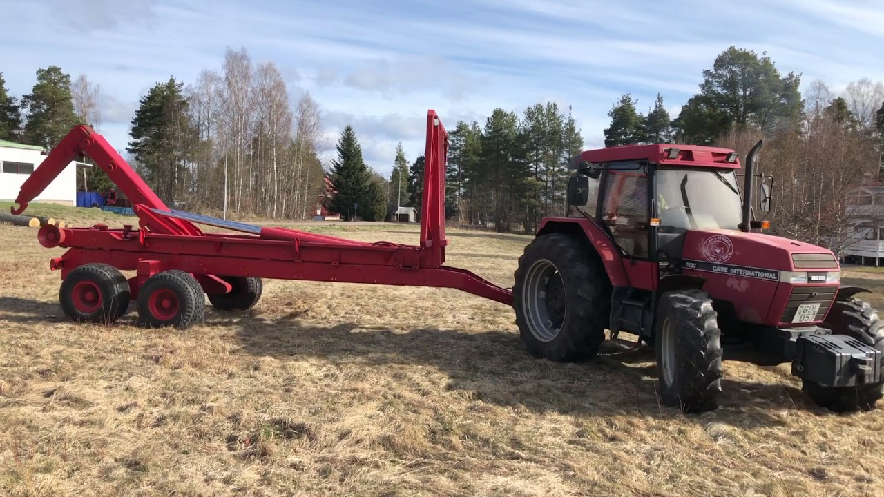 Köp Traktor Case 5120 med lastväxlarvagn och container på Klaravik