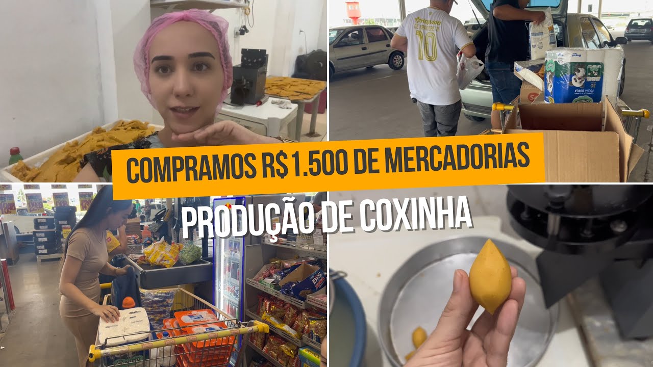 R$1.500 em Mercadorias | Era pra ser só uma produção de coxinhas, mas aconteceu vários imprevistos 😥