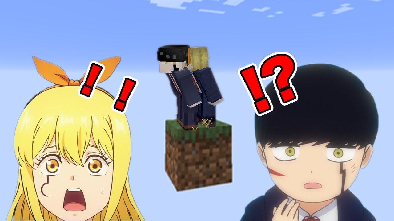 【マッシュル】マッシュとレモンが１マスしかない世界でサバイバル結婚するマインクラフト【マイクラ】【声真似】