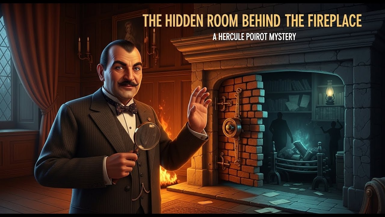 🎩Hercule Poirot & The Hidden Room Behind the Fireplace | A Hercule Poirot Mystery.