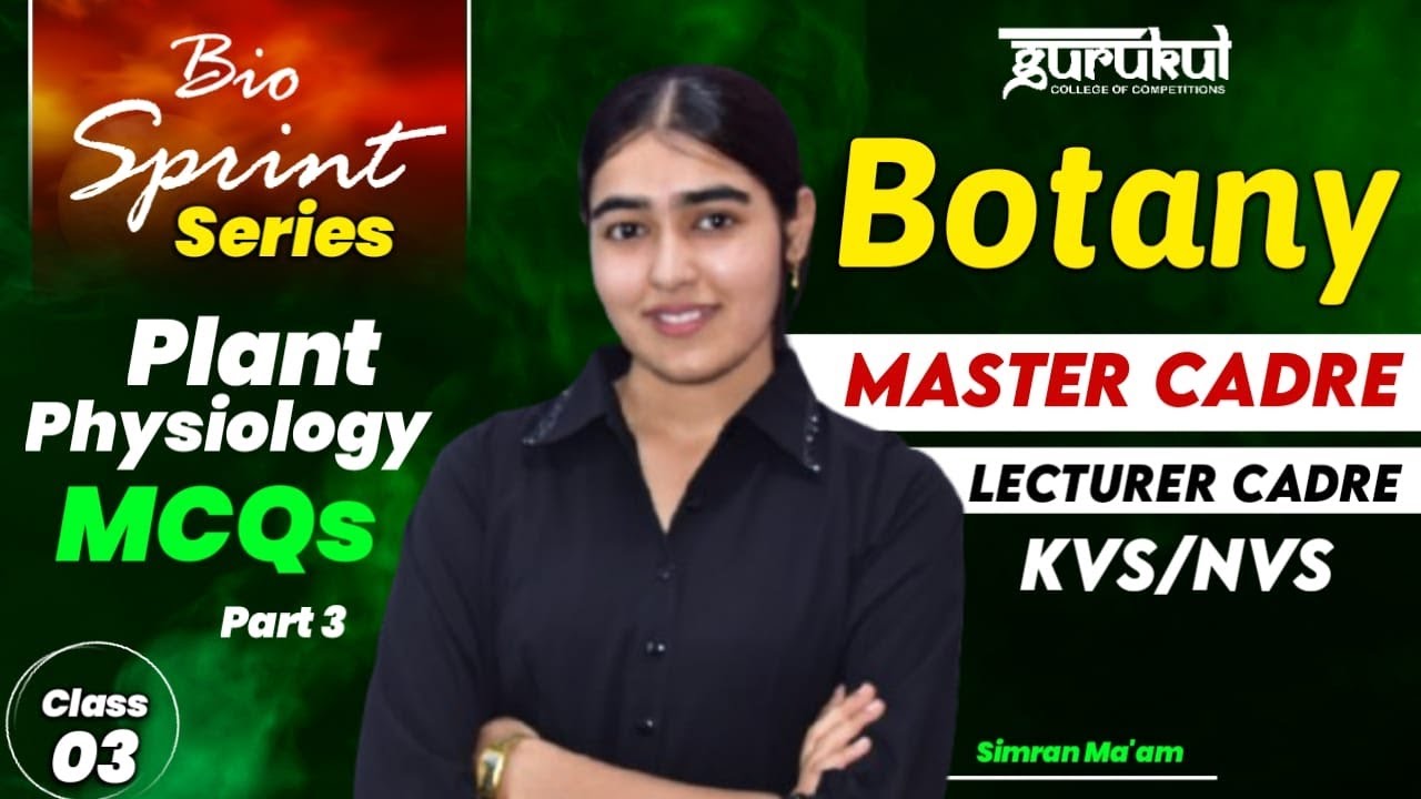 Master Cadre Science Botany | Lecturer Cadre Biology | Important MCQs 03