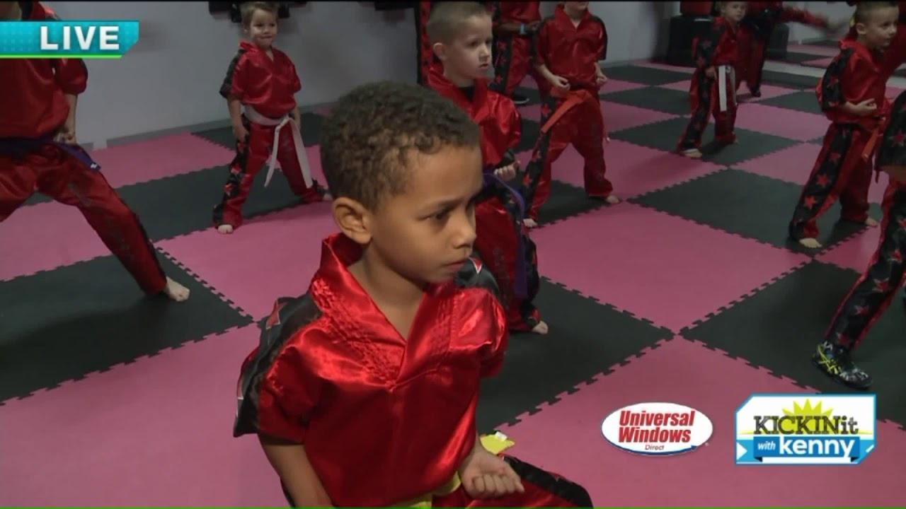 Kenny gives Bungee Fit a try at Innovative Fitness