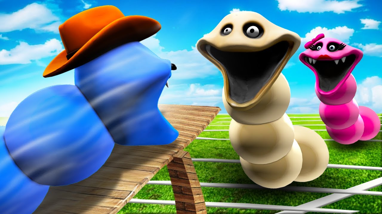 Which HUNGRY WORM has the Longest Jump?! (Gmod Sandbox)