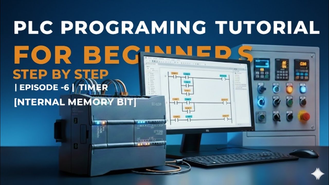 PLC Programming Tutorial for beginners- Epi-6 | Memory Bit (M) & TOF Timer with Practical Example 