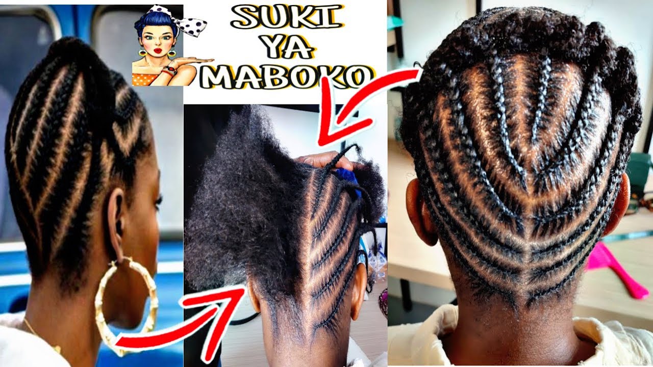DIY: TRESSES COLLÉES# NATTES TRADITIONNELS# TRESSÉES AFRICAIN TENDANCE DU MOMENT# suki ya maboko