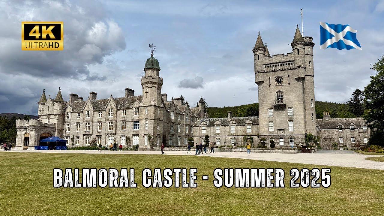 BALMORAL ESTATE & CASTLE - Catching the Stagecoach 201 Bus From Aberdeen to Balmoral (4K)