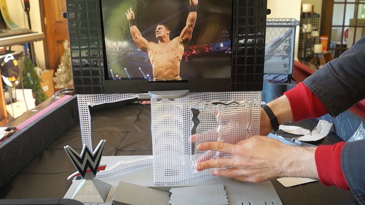 WWE Ultimate Entertainment Stage Toy Playset Unboxing, Comparison & Review!!