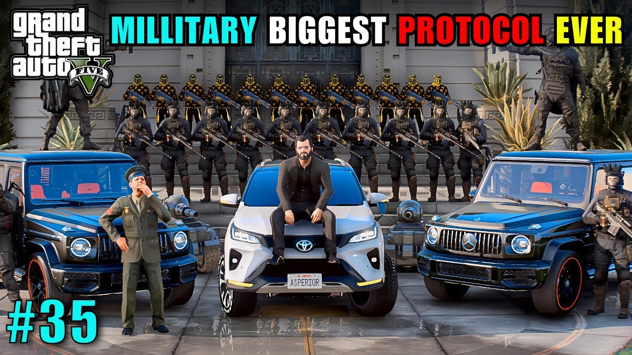 MILLITARY BIGGEST PROTOCOL EVER..! | GTA 5 CINEMATICS GAMEPLAY #35