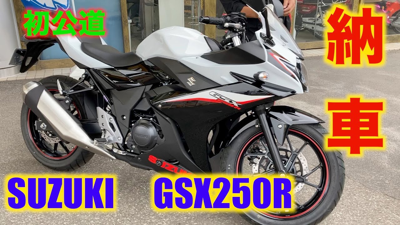 【納車】SUZUKI　GSX250R納車・初公道動画！！