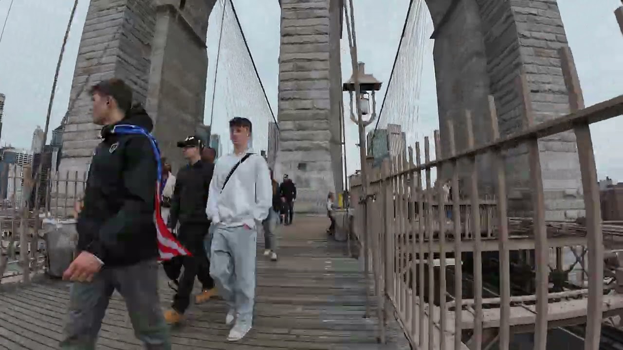 Paseo por el puente de Brooklyn
