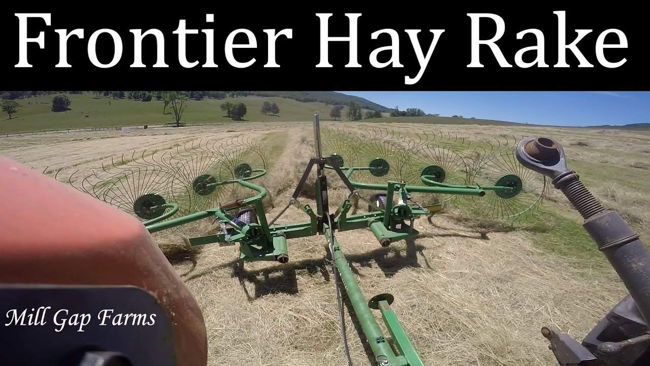 The Basics of Making Hay - Raking with a  Frontier Hay Rake