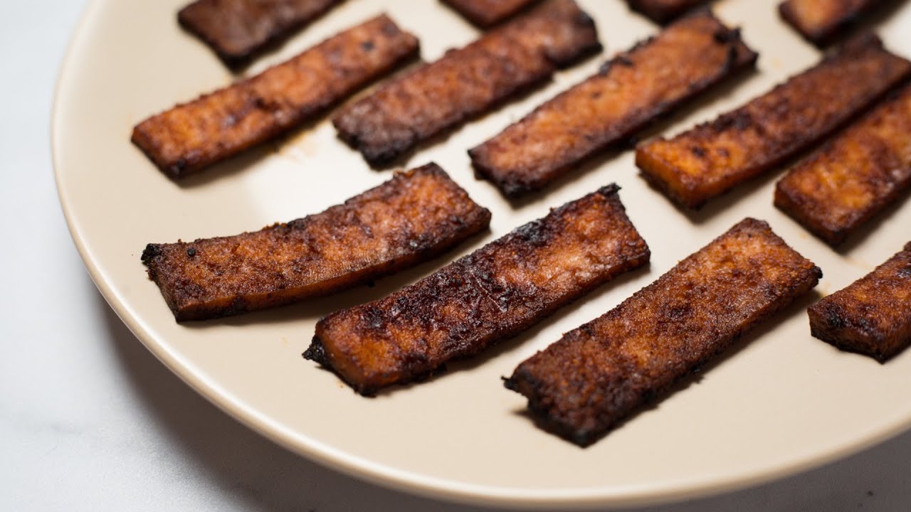 Crispy, Smoky Vegan Tofu Bacon That'll Impress Even Meat Lovers