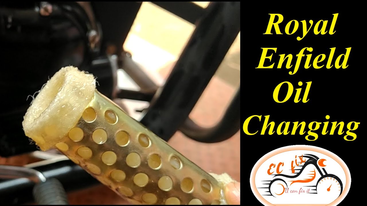 Royal Enfield oil changing
